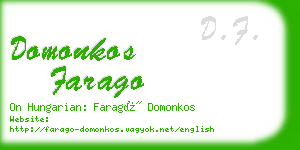 domonkos farago business card